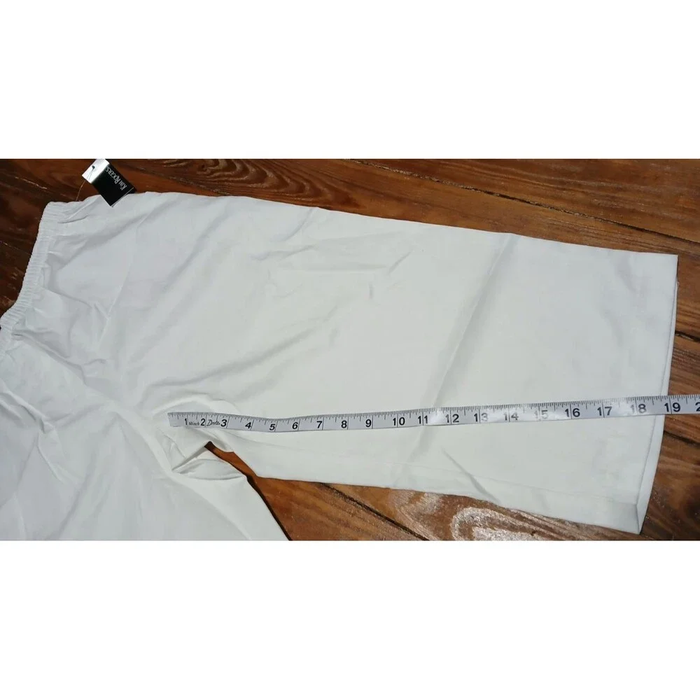 Kim Rogers White Elastic Waistband Comfort Waist Capri Pants 10 NWT - Picture 8 of 8